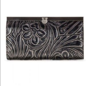 Patricia Nash Metallic Blk Tobacco Fields wallet